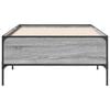 vidaXL Bed Frame Gray Sonoma Engineered Wood Single Bed Frame