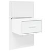 vidaXL Wall-mounted Bedside Cabinet White Engineered wood Medium