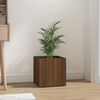 vidaXL Planter Box Brown Oak Engineered Wood Medium Decorative Inlays