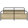 vidaXL Bed Frame Sonoma Oak Steel, Engineered wood Super King Bed Frame