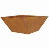 vidaXL Garden Planter 5 pcs Rusty 13.78 x 13.78 x 5.91 in