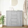 vidaXL Sideboard Gray Sonoma Engineered wood Medium Sideboard