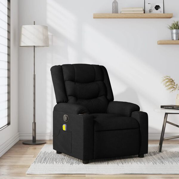 vidaXL Massage Recliner Chair Black
