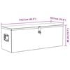 vidaXL Aluminum Box 43.5"x15.2"x15.7" Silver