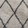 vidaXL Shaggy Rug Beige 100% Polypropylene 47.2x47.2 in Foldable