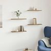 vidaXL Wall Shelf Set of 4 Artisan oak Engineered wood
