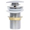 vidaXL Push Drain without Overflow Function Chrome 2.5x2.5x3.6"