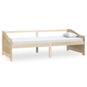 vidaXL Day Bed Natural Pine Solid pine wood 35.4x78.7 in