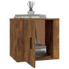 vidaXL Bedside Cabinet Set of 2 Smoked Oak Engineered wood Medium