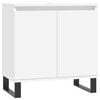 vidaXL Bathroom Furniture Set White Engineered wood, metal