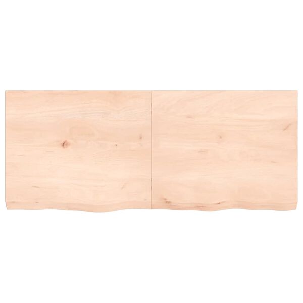 vidaXL Bathroom Countertop 47.2 x 19.7 x (0.8-2.4) " Untreated Solid Wood