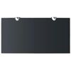 vidaXL Floating Shelf Set of 2 Black Tempered safety glass