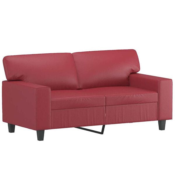 vidaXL 2-seater Sofa Wine Red