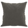 vidaXL Throw Pillow Dark Grey Velvet (100% polyester) 15.7 x 15.7 in