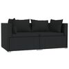 vidaXL Garden Lounge Set Black