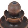 vidaXL Indoor Fountain Brown Polyresin Small Decorative Inlays