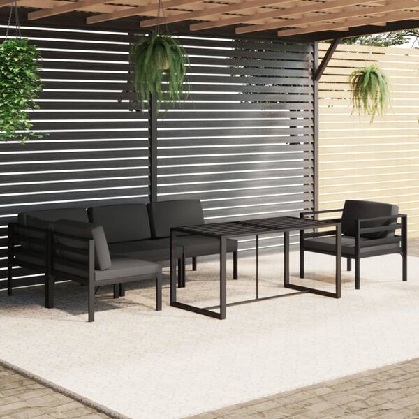 vidaXL Garden Lounge Set Anthracite