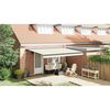 vidaXL Retractable Awning Cream Fabric (100% polyester) with PU coating