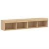 vidaXL TV Cabinet Set of 2 Sonoma Oak Engineered Wood Large