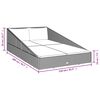 vidaXL Daybed Grey and Dark Grey (cushion) Steel and PE Rattan
