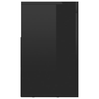vidaXL TV Stand High Gloss Black 47.2"x11.8"x19.7" Engineered Wood