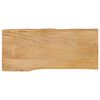 vidaXL Table Top 31.5"x15.7"x1.5" Live Edge Solid Wood Mango
