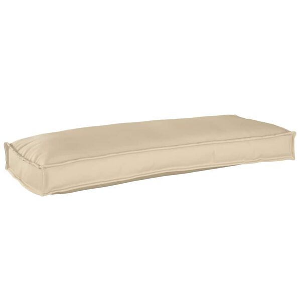 vidaXL Cushion Beige 39.37 x 15.75 x 3.15 in Oxford Fabric