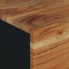 vidaXL Coffee Table Natural wood and black Solid acacia wood Medium