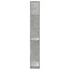 vidaXL Bookcase Concrete Grey Engineered Wood Medium Bookcase