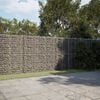 vidaXL Gabion Basket Silver Galvanized Iron 354.3 x 19.7 x 78.7 in