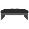 vidaXL Garden Footstool Grey, Black