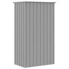 vidaXL Bird Cage Grey Galvanized Steel Large Bird Cage Rectangular