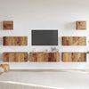 vidaXL TV Cabinet Set Set of 7 Old wood Engineered wood Medium