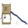 vidaXL Outdoor Playset Brown, Blue Vacuum pressure impregnated pinewood