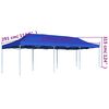 vidaXL Party Tent Blue 600D oxford with PVC coating, Powder-coated steel