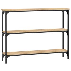 vidaXL Console Table Sonoma Oak Engineered wood Narrow Adjustable Feet