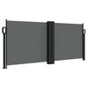 vidaXL Retractable Side Awning Anthracite