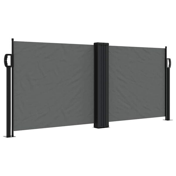 vidaXL Retractable Side Awning Anthracite