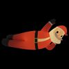 vidaXL Inflatable Santa Red Oxford fabric (100% polyester) with a PU coating