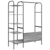 vidaXL Clothes Rack Grey 47.24 x 17.32 x 62.99 in Engineered Wood