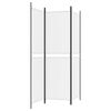 vidaXL 3-Panel Room Divider White 59.1"x70.9" Fabric