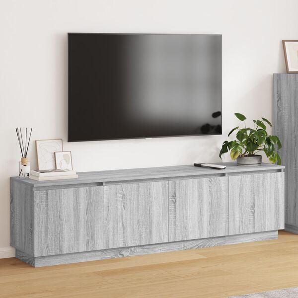 vidaXL TV Cabinet Grey Sonoma 70.87 x 14.96 x 19.29 in Engineered Wood