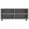 vidaXL TV Cabinet With Casters Grey Sonoma Engineered wood Medium