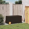 vidaXL Garden Storage Box Brown PE Rattan Medium Modern