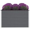 vidaXL Garden Raised Bed Grey Wood-plastic composite 59.1 x 39.4 x 35.8 in
