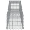 vidaXL Gabion Basket Set of 20 Silver Galvanized iron Extra Large