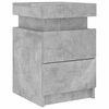 vidaXL Nightstand Set of 2 Concrete Grey Engineered Wood Small