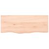 vidaXL Bathroom Countertop 39.4 x 15.7 x (0.8-2.4) " Untreated Solid Wood