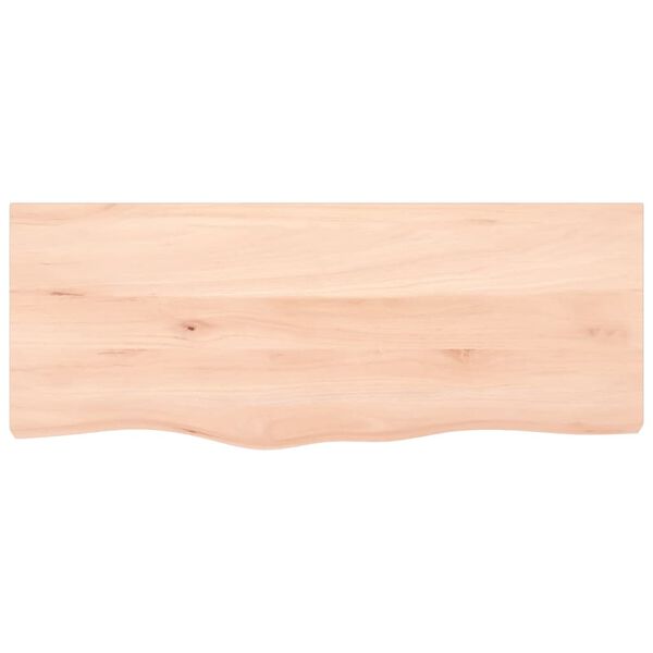 vidaXL Bathroom Countertop 39.4 x 15.7 x (0.8-2.4) " Untreated Solid Wood