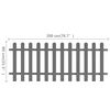 vidaXL Picket Fence WPC 78.7"x31.5"